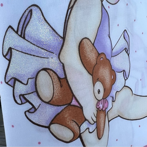 Daisy Kingdom Ballerina Babies #4342 4 Block Pillow Panel Glitter Pastel 36x46 - Picture 9 of 13